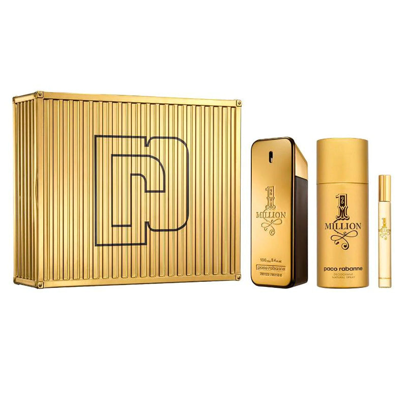 SET D PACO R. MILLION GOLD 90ML. EDP+CREMA+MINI