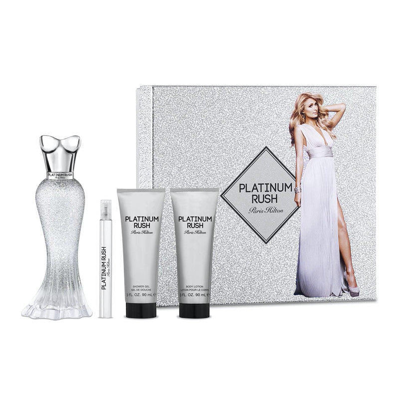 SET D PARIS H. PLATINUM RUSH 100ML. EDP+CREMA+GEL+MINI